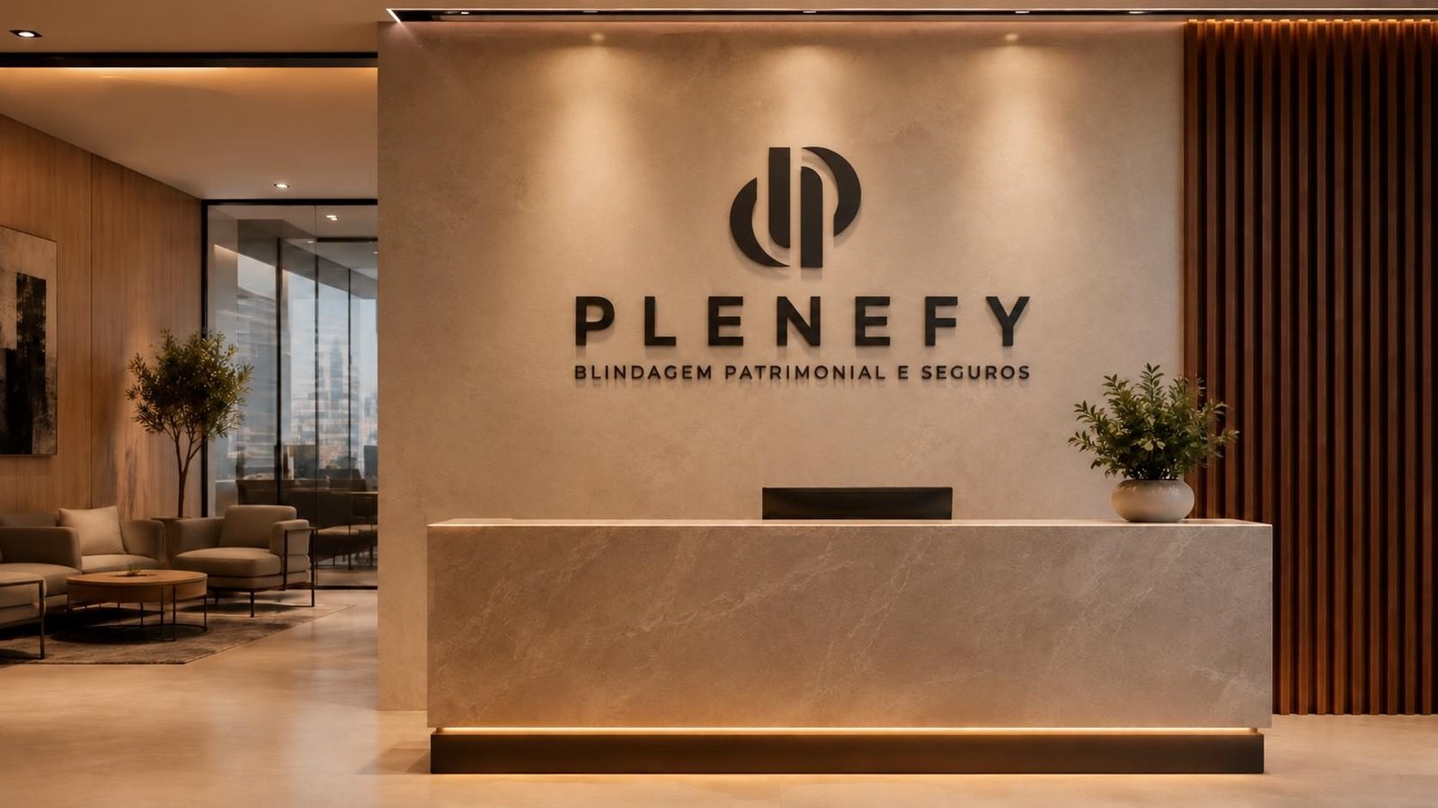 Recepção do escritório Plenefy